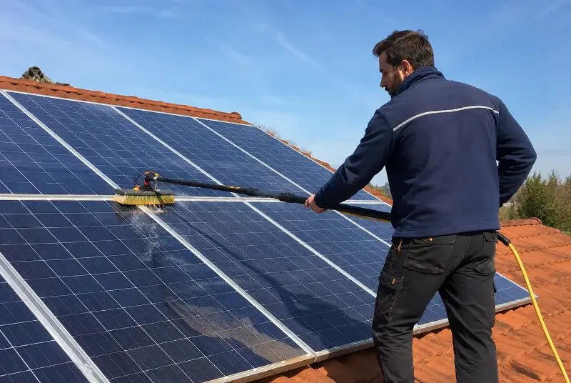 Nettoyage et entretien de panneaux solaires à Riedseltz